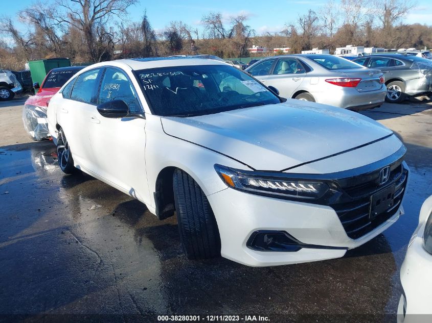 2021 HONDA ACCORD SPORT - 1HGCV2F34MA003996