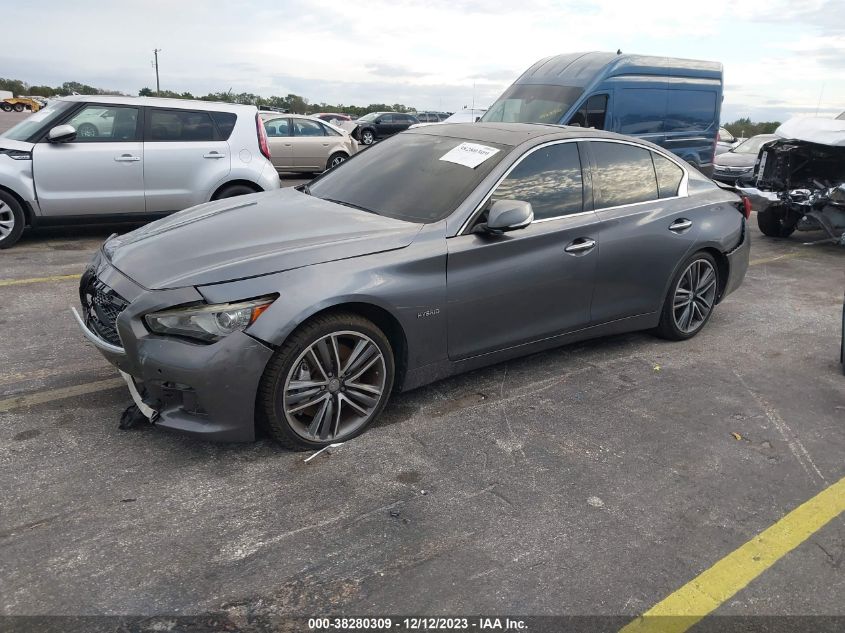 2014 INFINITI Q50 HYBRID PREMIUM/SPORT - JN1AV7AR3EM703056
