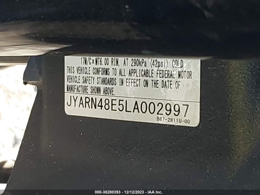 2020 YAMAHA MTN1000 - JYARN48E5LA002997