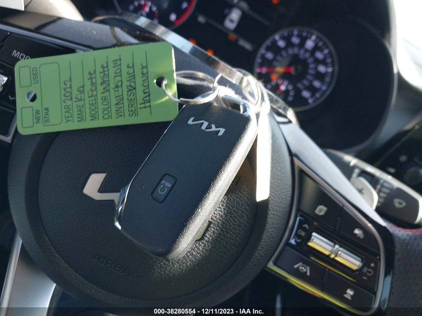 VIN 3KPF44AC7NE457014 2022 KIA FORTE GT