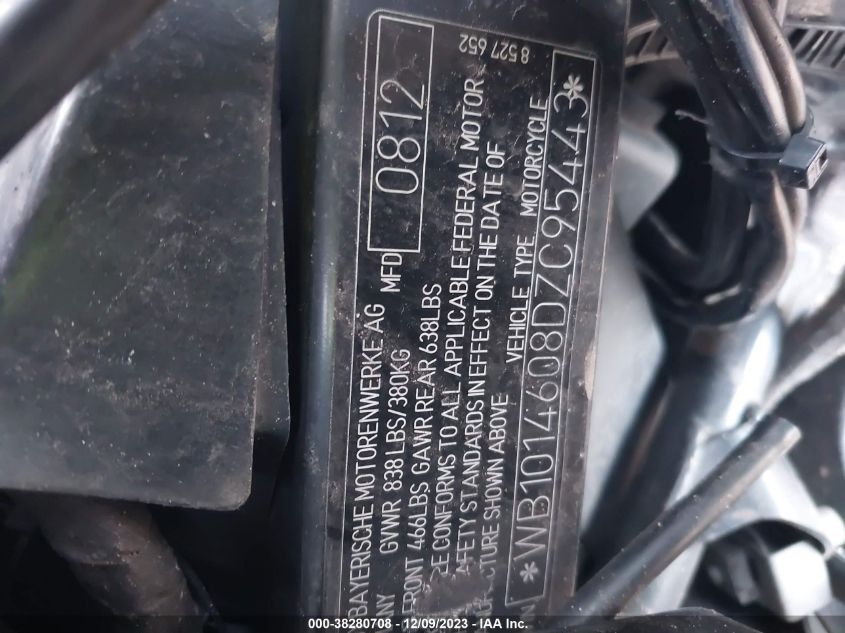2013 BMW G650 SERTAO WB1014608DZC95443