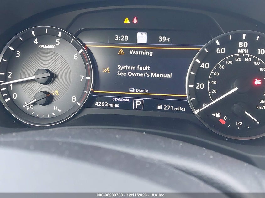 VIN 3PCAJ5EB9PF124126 2023 INFINITI QX50 SENSORY