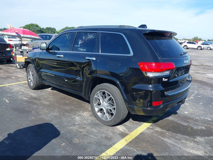 VIN 1C4RJECG1LC320456 2020 JEEP GRAND CHEROKEE OVERLAND