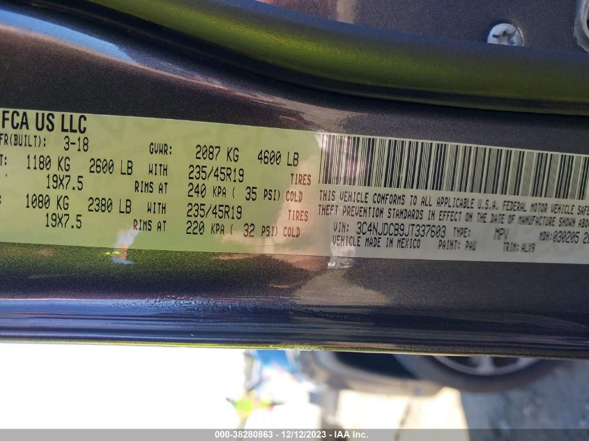 2018 JEEP COMPASS LIMITED - 3C4NJDCB9JT337603