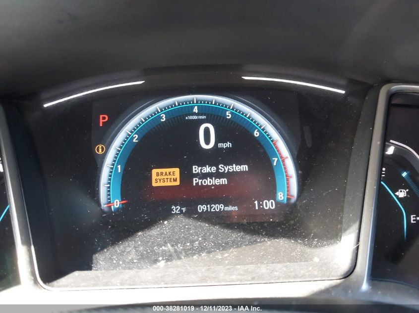 2017 HONDA CIVIC EXL - 19XFC1F76HE004780