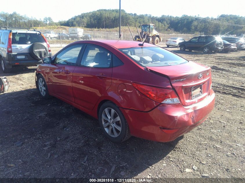 2013 HYUNDAI ACCENT GLS/SE - KMHCU4AE1DU308100