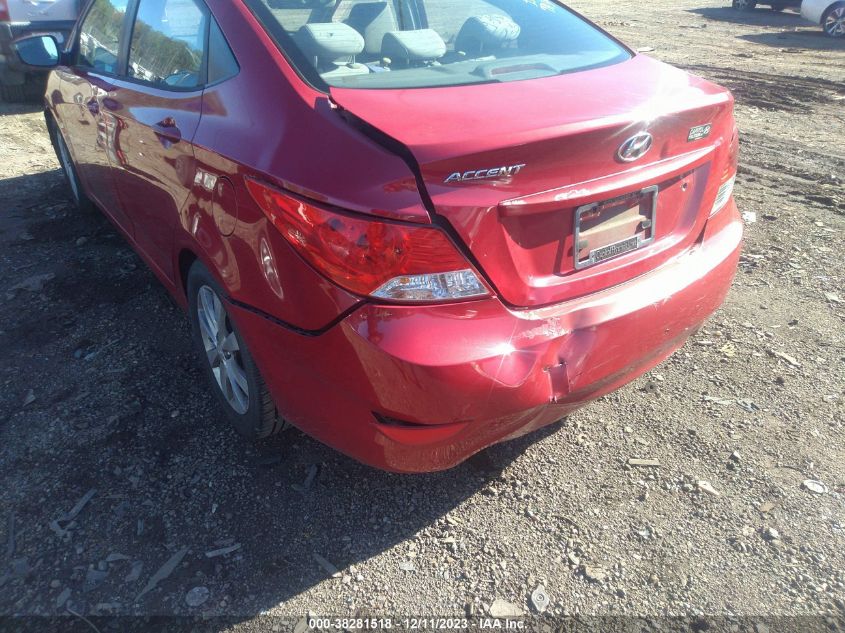 2013 HYUNDAI ACCENT GLS/SE - KMHCU4AE1DU308100