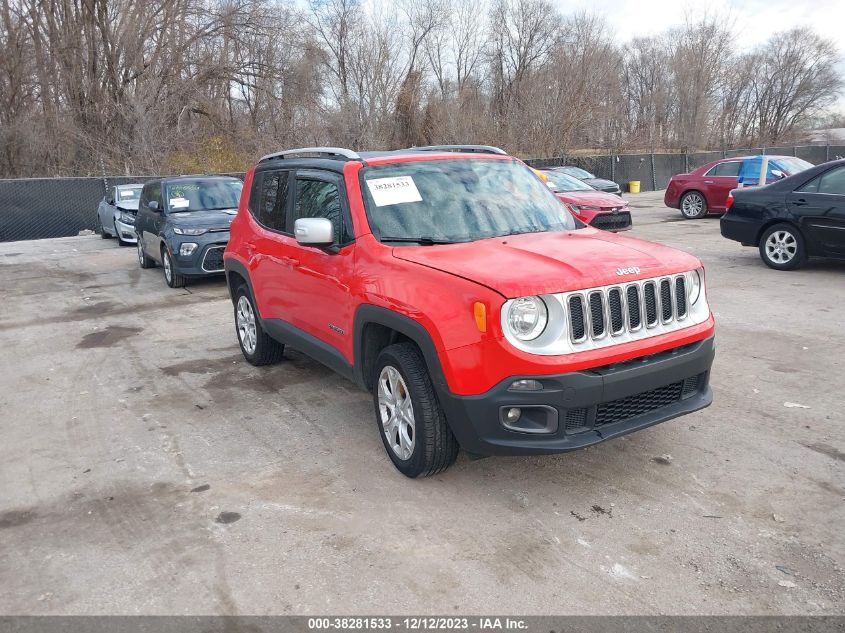 2016 JEEP RENEGADE LIMITED - ZACCJBDT0GPD89043