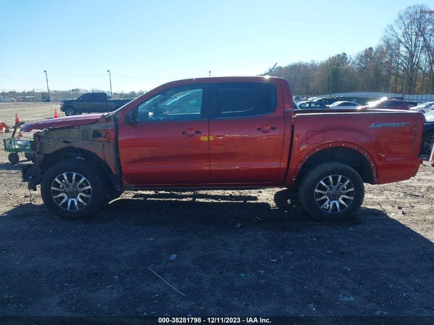 VIN 1FTER4EH2KLA52877 2019 FORD RANGER XLT
