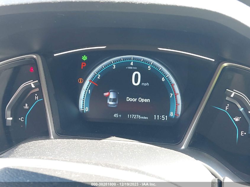 2017 HONDA CIVIC EX - 19XFC1F37HE214169