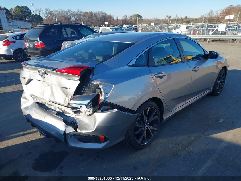 VIN 2HGFC2F82MH540933 2021 HONDA CIVIC SPORT