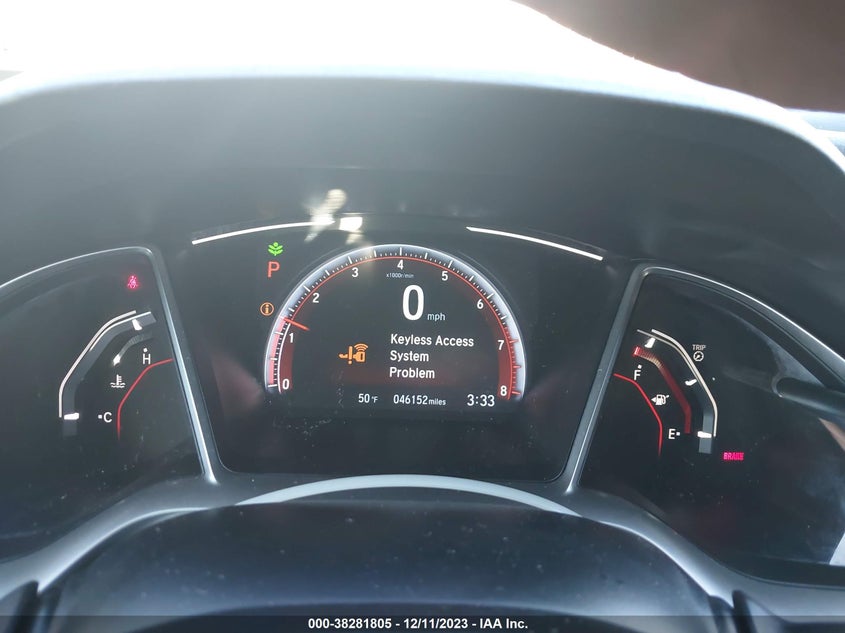 2021 HONDA CIVIC 2L I-4 DOHC, VVT, 15(VIN: 2HGFC2F82MH540933