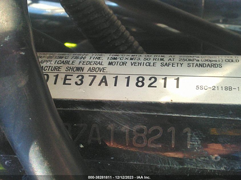 2007 YAMAHA XVS650 JYAVM01E37A118211