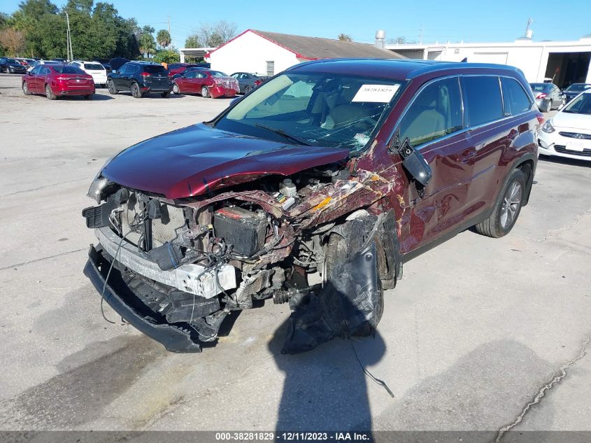 2019 TOYOTA HIGHLANDER SE/XLE - 5TDKZRFH9KS303973