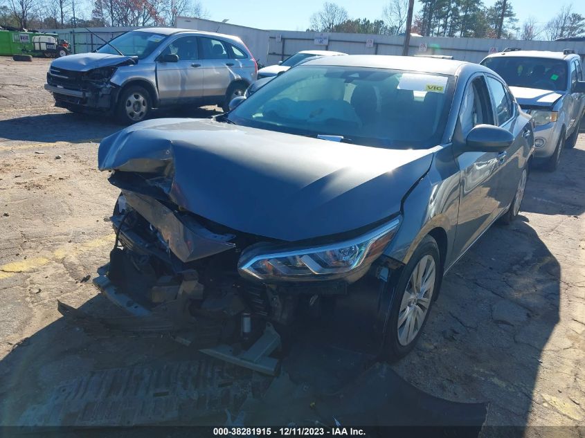 VIN 3N1AB8BV8MY242572 2021 NISSAN SENTRA S XTRONIC CVT