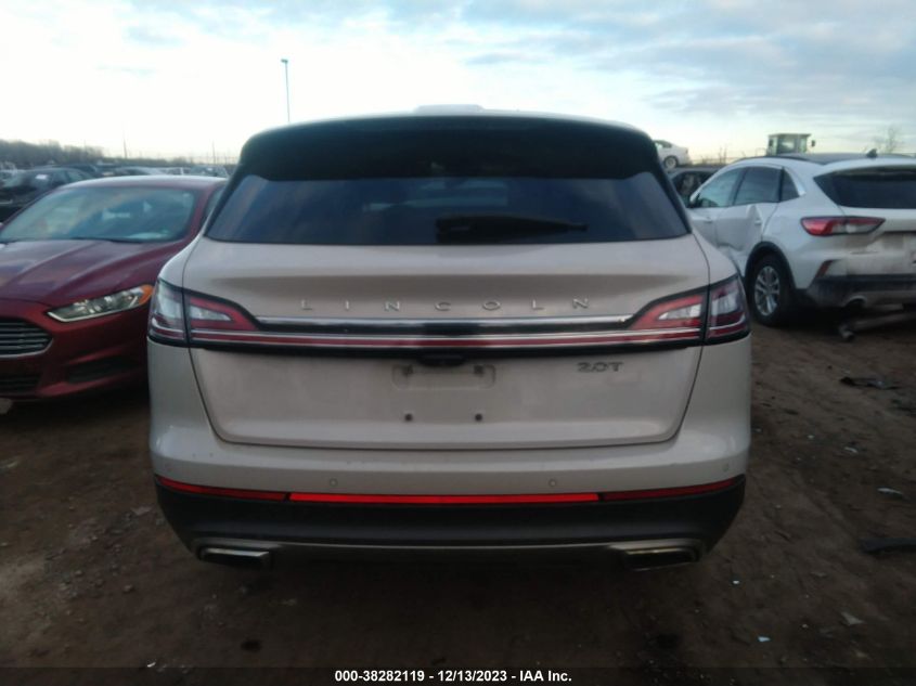 2019 LINCOLN NAUTILUS SELECT - 2LMPJ6K9XKBL35486