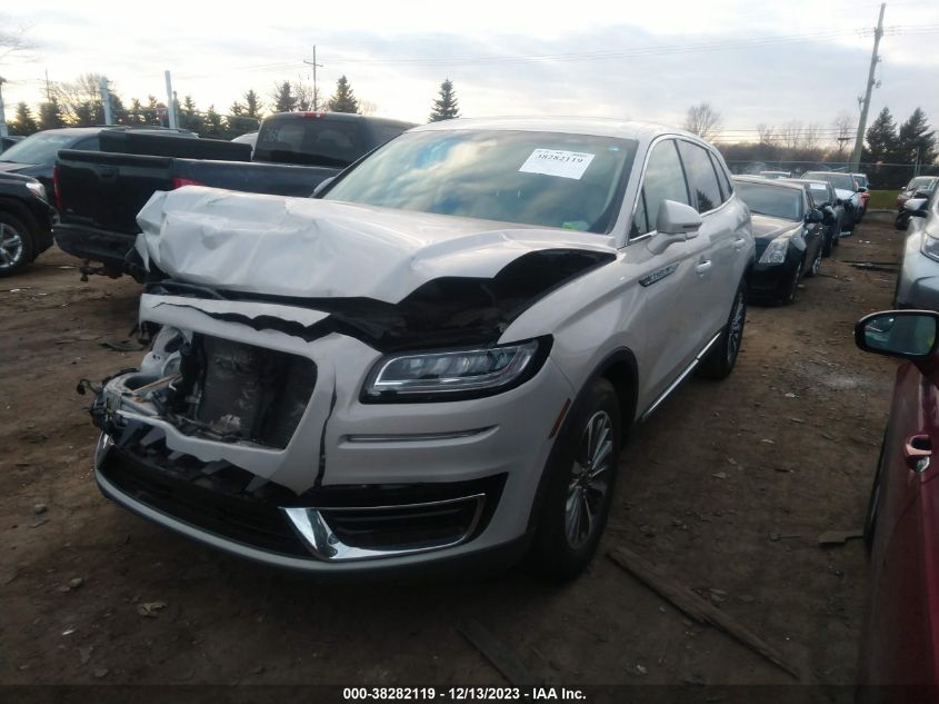 2019 LINCOLN NAUTILUS SELECT - 2LMPJ6K9XKBL35486