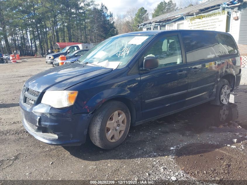 2013 RAM CARGO TRADESMAN 2C4JRGAG1DR715380