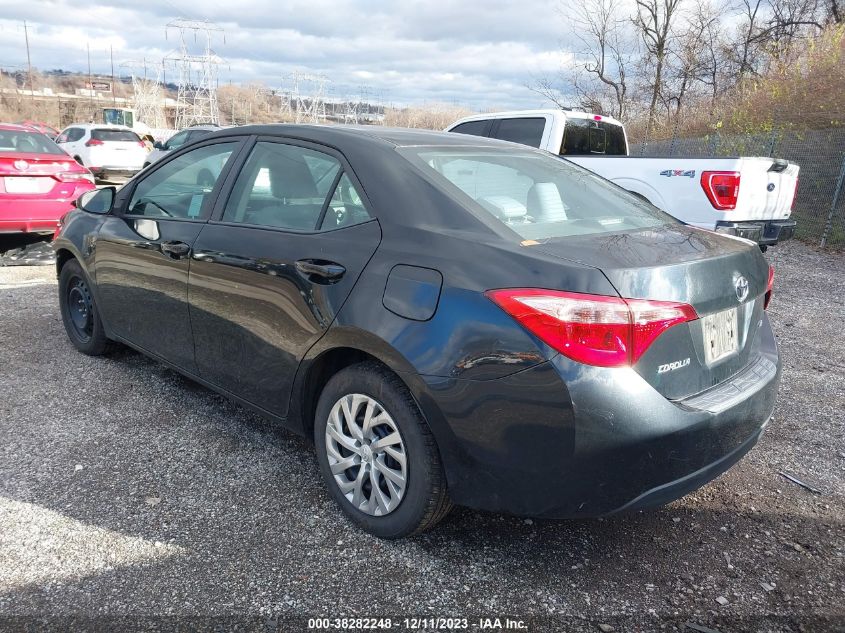 VIN 2T1BURHE9KC168293 2019 TOYOTA COROLLA LE