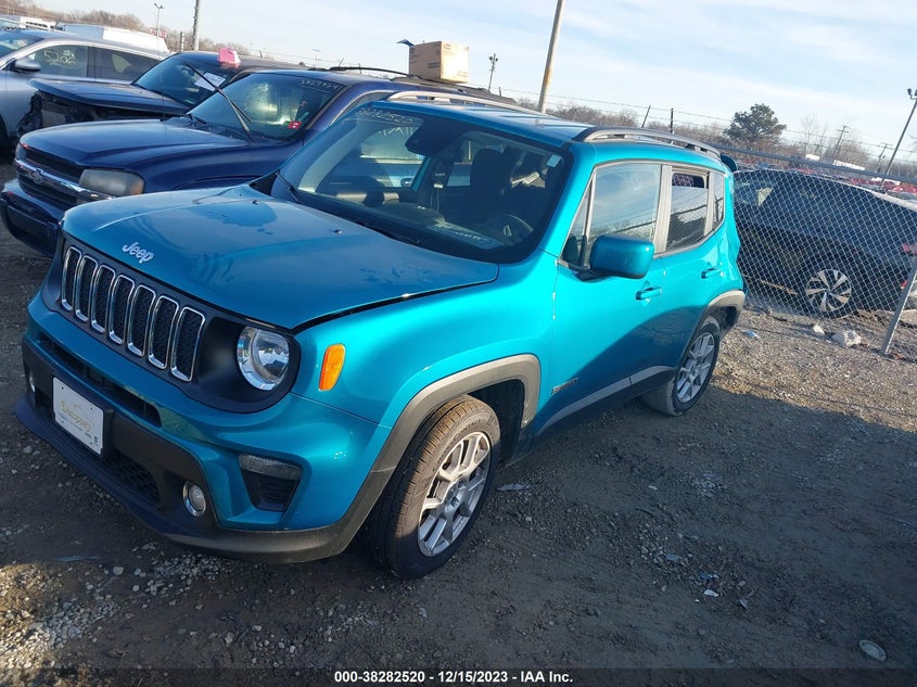 VIN ZACNJCBB6MPM24444 2021 JEEP RENEGADE LATITUDE FWD