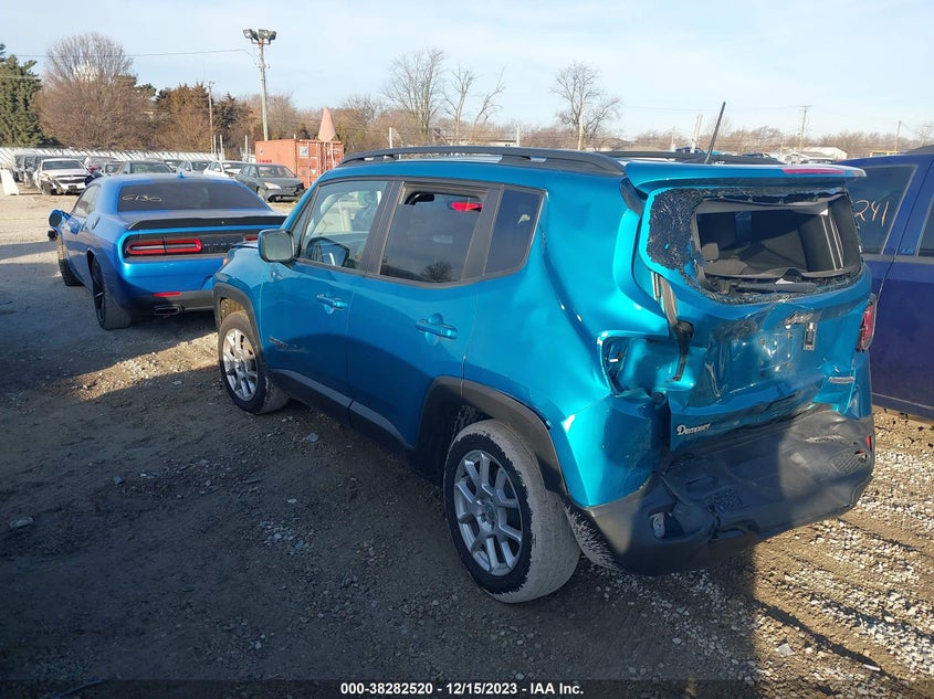 VIN ZACNJCBB6MPM24444 2021 JEEP RENEGADE LATITUDE FWD