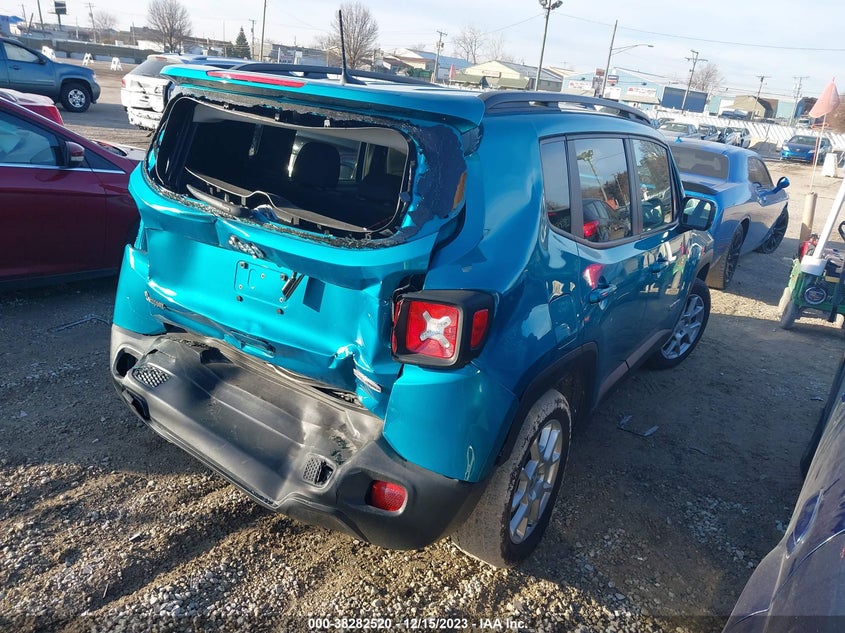 VIN ZACNJCBB6MPM24444 2021 JEEP RENEGADE LATITUDE FWD