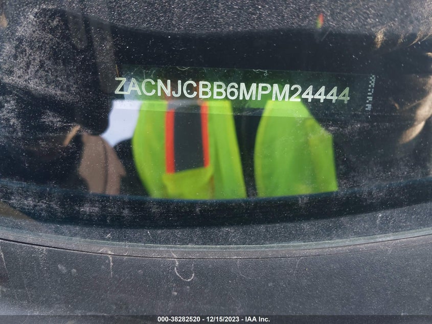 VIN ZACNJCBB6MPM24444 2021 JEEP RENEGADE LATITUDE FWD