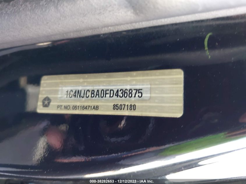 2015 JEEP COMPASS SPORT - 1C4NJCBA0FD436875