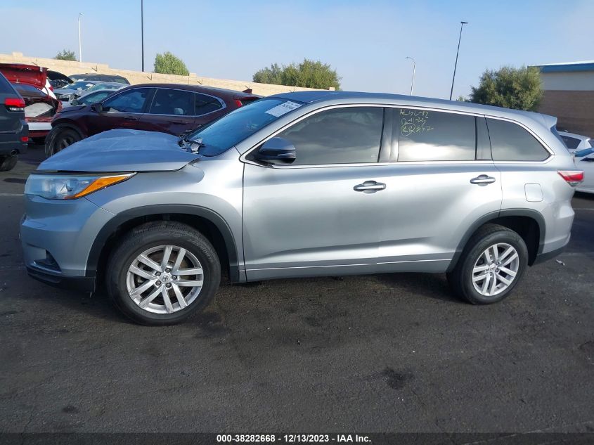 2015 TOYOTA HIGHLANDER LE - 5TDZARFH8FS014868