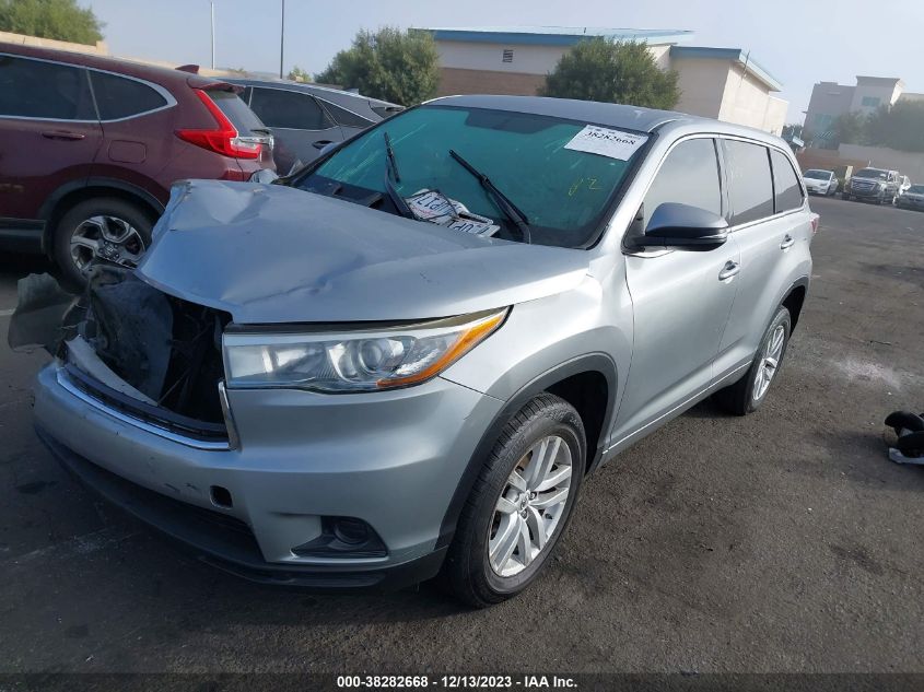 2015 TOYOTA HIGHLANDER LE - 5TDZARFH8FS014868