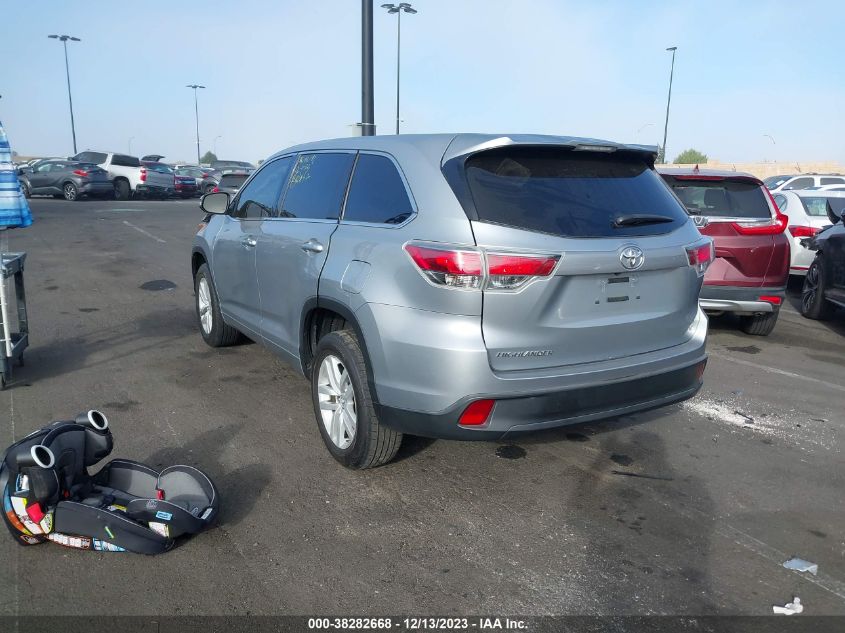 2015 TOYOTA HIGHLANDER LE - 5TDZARFH8FS014868