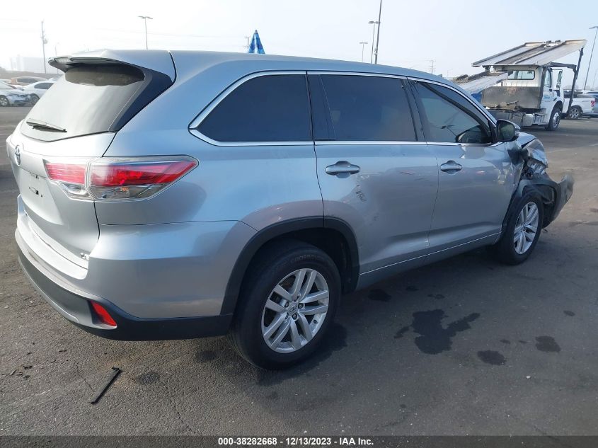 2015 TOYOTA HIGHLANDER LE - 5TDZARFH8FS014868