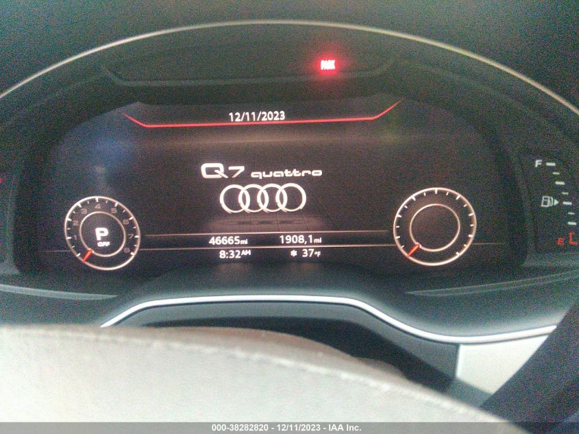 VIN WA1LHAF71KD018268 2019 AUDI Q7 PREMIUM PLUS/SE PREMIUM P