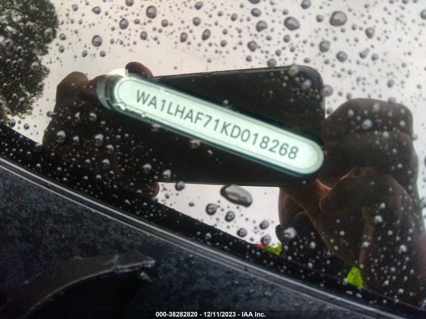 VIN WA1LHAF71KD018268 2019 AUDI Q7 PREMIUM PLUS/SE PREMIUM P