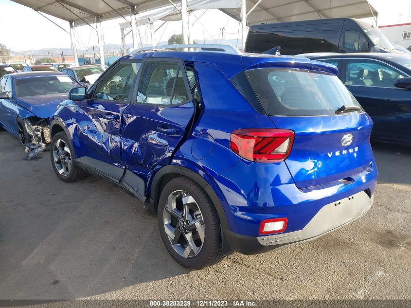 2022 HYUNDAI VENUE SEL/LIMITED - KMHRC8A37NU195483