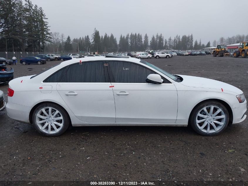 2013 AUDI A4 PREMIUM PLUS - WAUFFAFL1DN035698