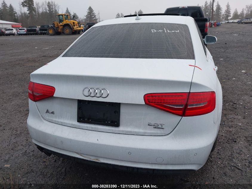 2013 AUDI A4 PREMIUM PLUS - WAUFFAFL1DN035698