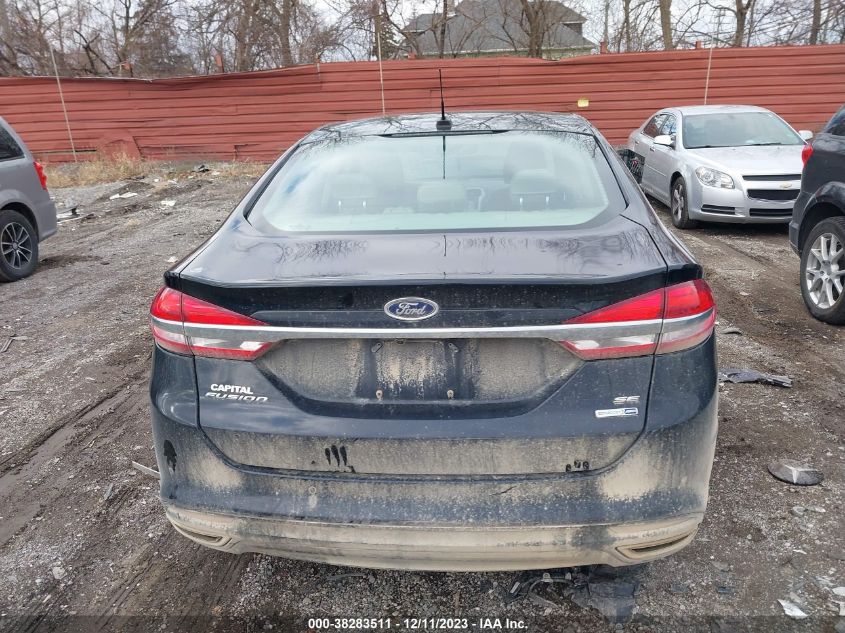 2017 FORD FUSION SE - 3FA6P0T95HR177791