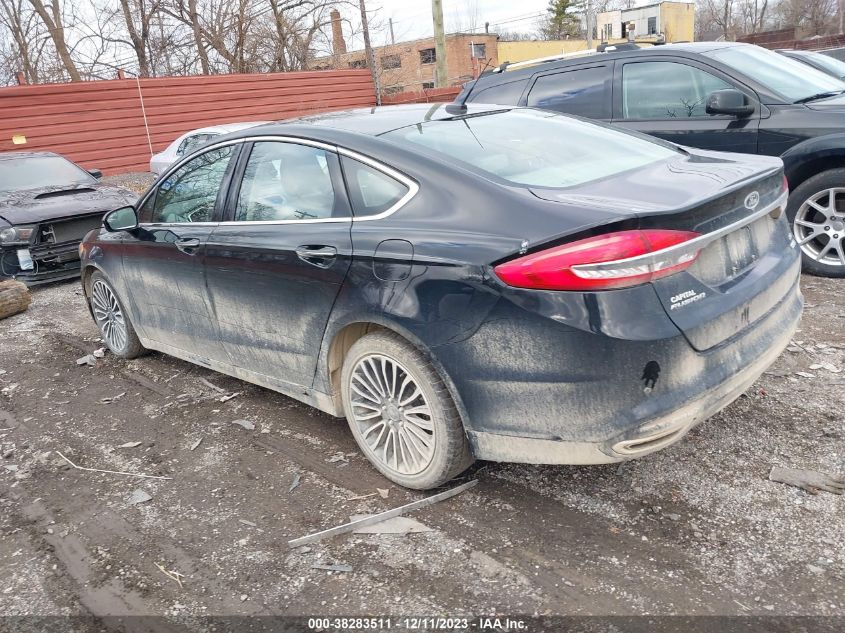 2017 FORD FUSION SE - 3FA6P0T95HR177791