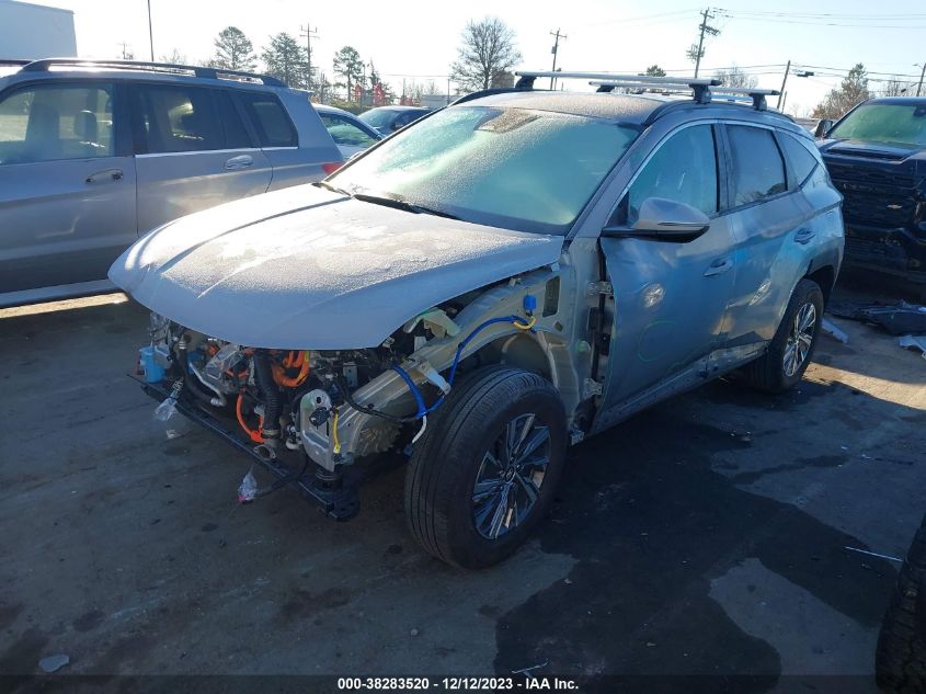 2022 HYUNDAI TUCSON HYBRID BLUE - KM8JBCA12NU044424