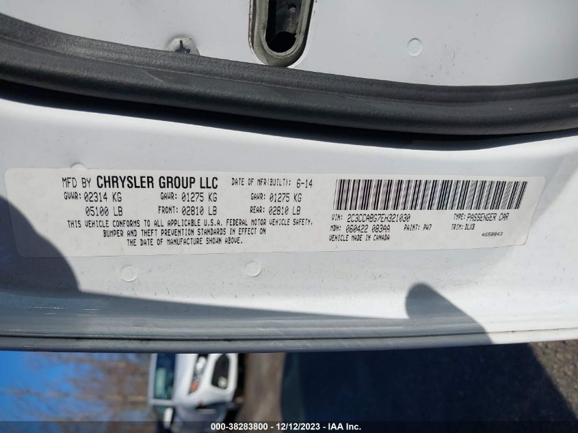 2014 CHRYSLER 300 S - 2C3CCABG7EH321030