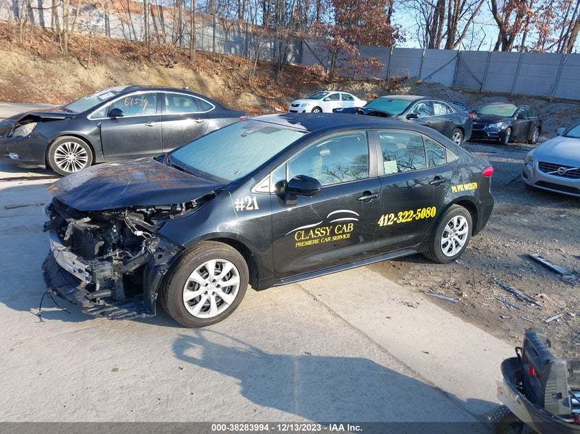 VIN JTDEPMAE4MJ141575 2021 TOYOTA COROLLA LE