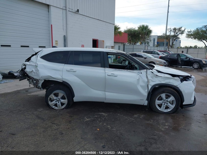 VIN 5TDBBRCH2PS107101 2023 TOYOTA HIGHLANDER HYBRID LE