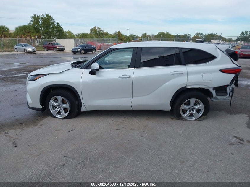 VIN 5TDBBRCH2PS107101 2023 TOYOTA HIGHLANDER HYBRID LE
