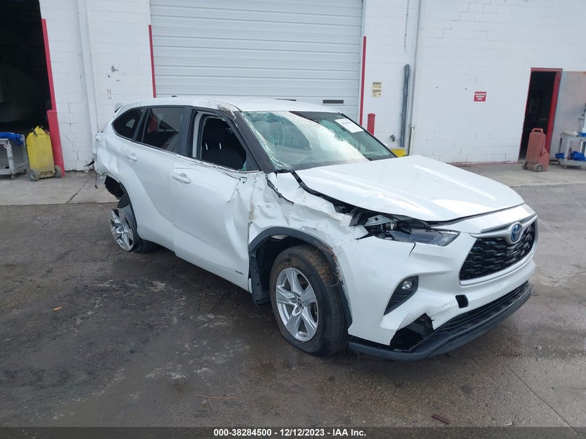 VIN 5TDBBRCH2PS107101 2023 TOYOTA HIGHLANDER HYBRID LE