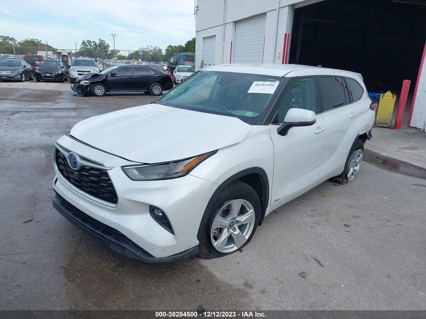 VIN 5TDBBRCH2PS107101 2023 TOYOTA HIGHLANDER HYBRID LE
