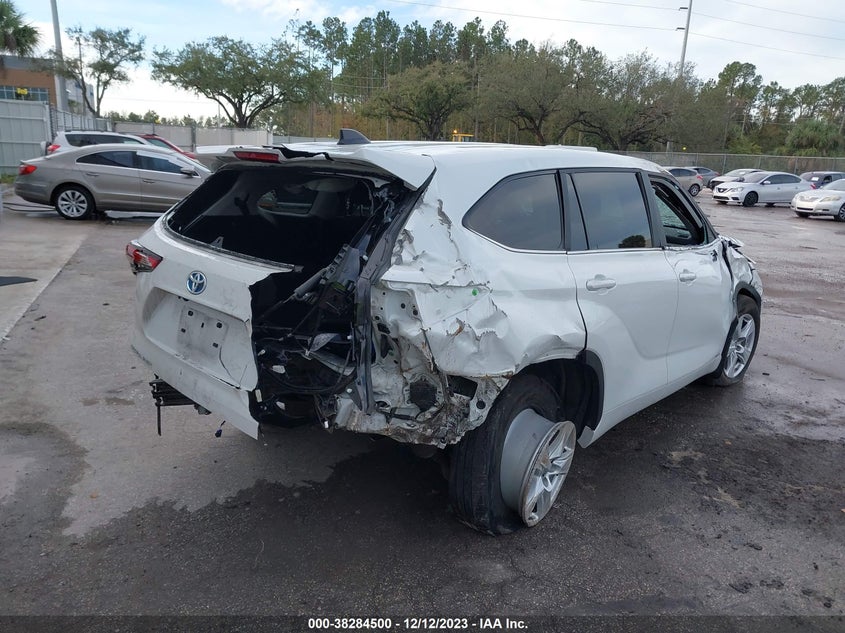 VIN 5TDBBRCH2PS107101 2023 TOYOTA HIGHLANDER HYBRID LE