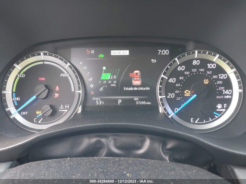 VIN 5TDBBRCH2PS107101 2023 TOYOTA HIGHLANDER HYBRID LE