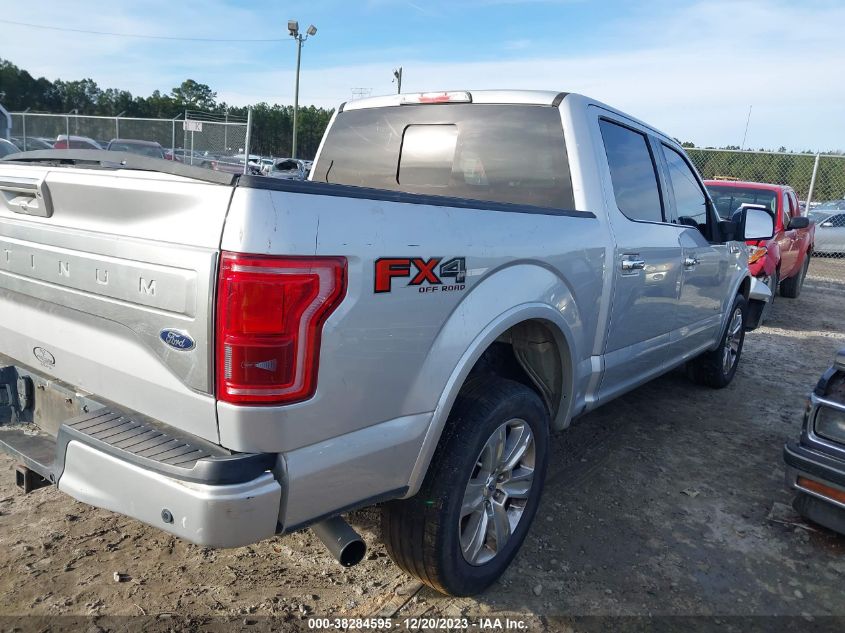 2015 FORD F-150 PLATINUM - 1FTEW1EG9FFC47894