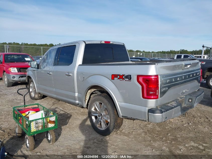 2015 FORD F-150 PLATINUM - 1FTEW1EG9FFC47894